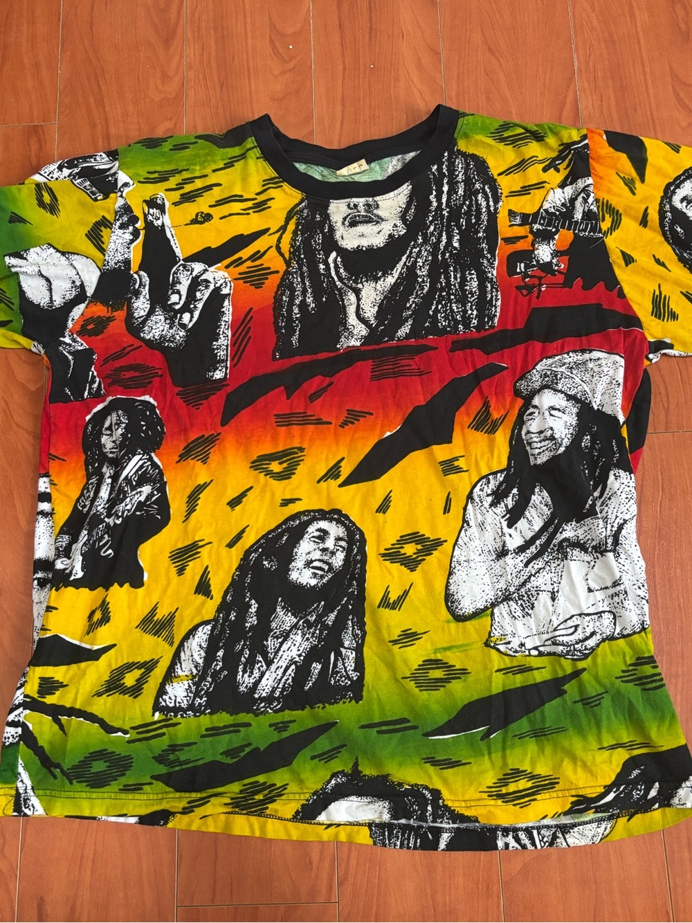 Vintage 90’s Bob Marley AOP T Shirt - Size XL